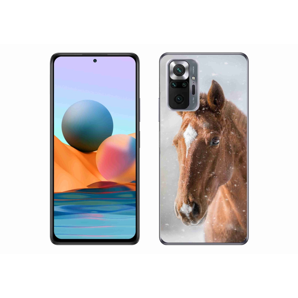 Gél borítás mmCase a Xiaomi Redmi Note 10 Pro-hoz - barna ló 2