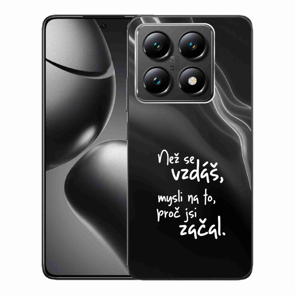 Gél borítás mmCase a Xiaomi 14T-hez - idézet 2 fekete háttér