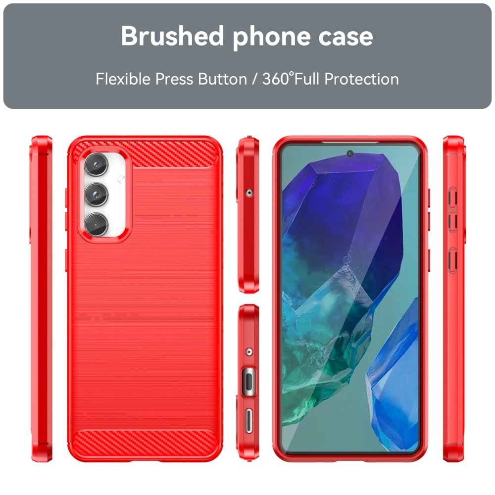 Szénálló zselés tok Samsung Galaxy M55 5G - piros