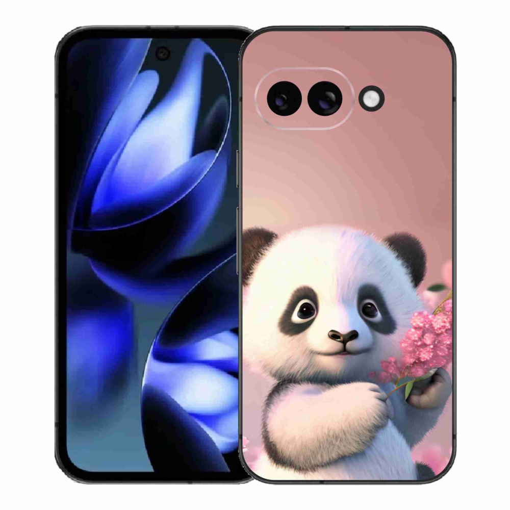 Gél borítás mmCase a Google Pixel 9a számára - aranyos panda