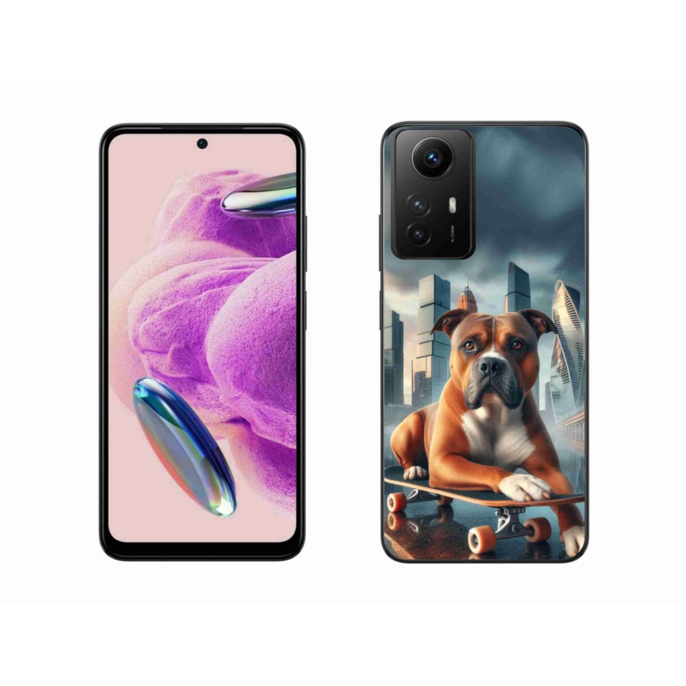 Gél borítás mmCase a Xiaomi Redmi Note 12S-hez - kutya gördeszkán