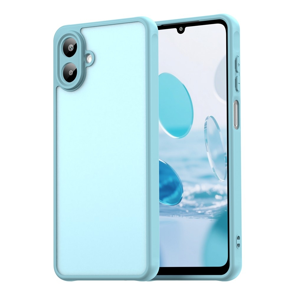 Zselés tok kemény hátlappal Samsung Galaxy A07 4G - világoszöld