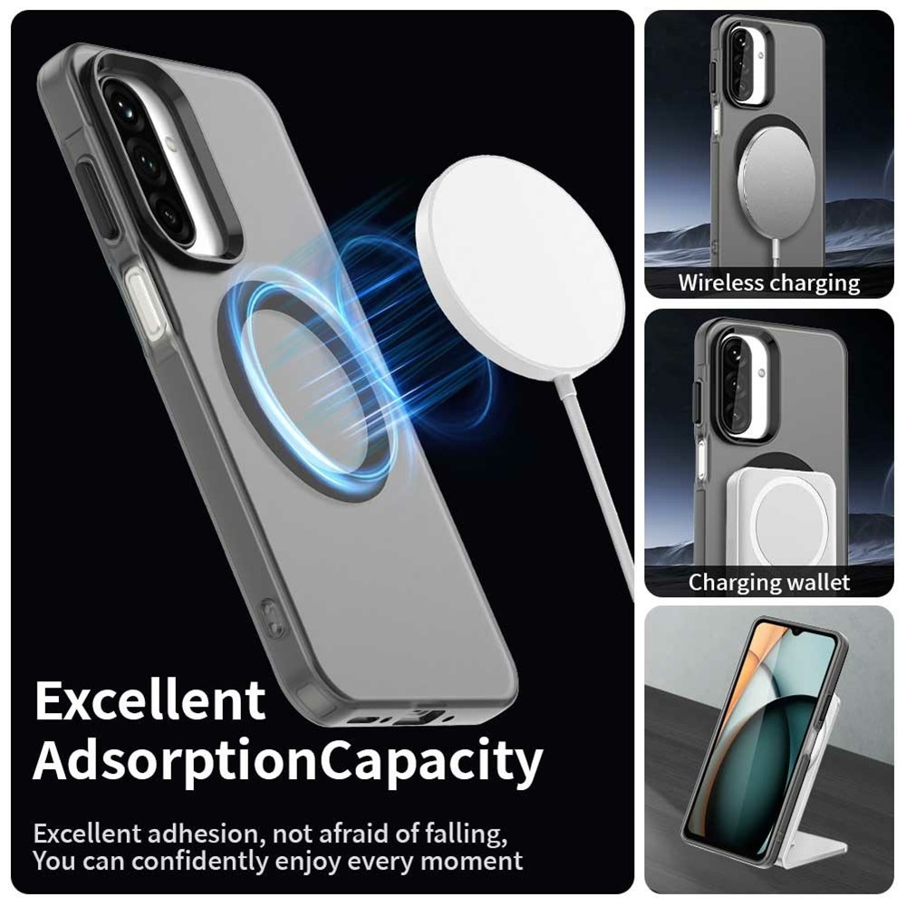 Candy zselés tok MagSafe-val a Samsung Galaxy A17 5G készülékre - fekete