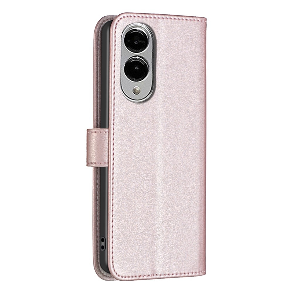 BNF könyv tok Samsung Galaxy S25 Edge készülékhez - rózsaarany