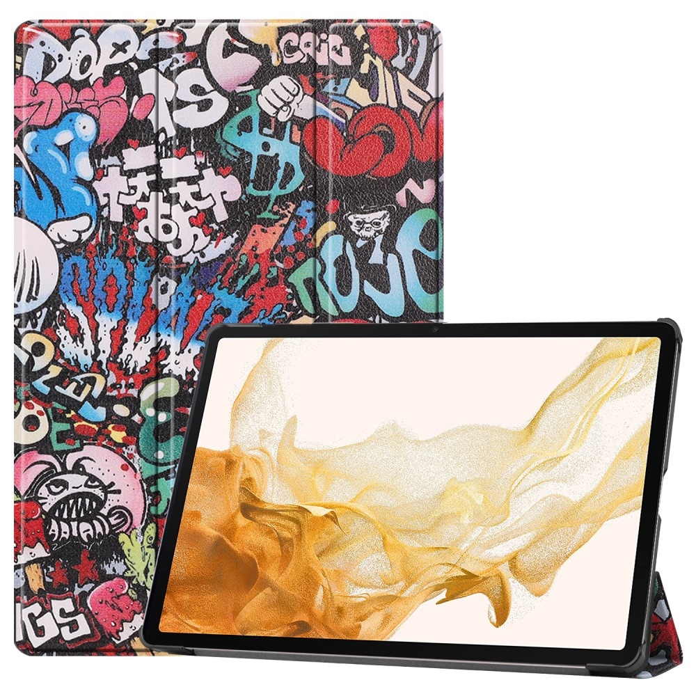 Nyomtatás intelligens záró tok Samsung Galaxy Tab S9+/Tab S10+ - graffiti