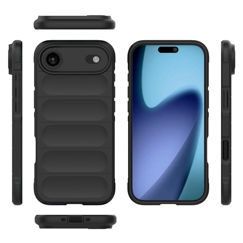 Rugg tartós zselés tok iPhone 17 Air készülékhez - fekete