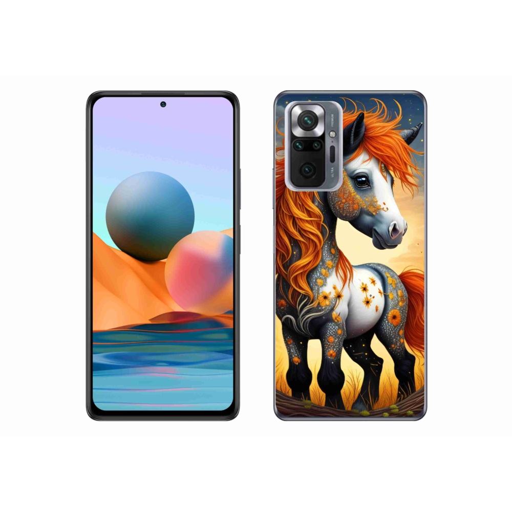Gél borítás mmCase a Xiaomi Redmi Note 10 Pro számára - színes póni