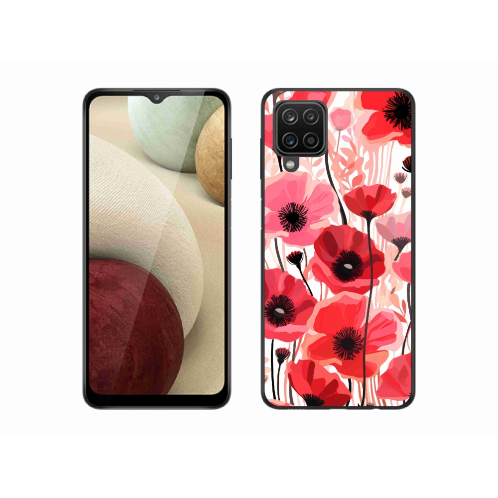 Zselés borítás mmCase Samsung Galaxy M12 - mákos 1