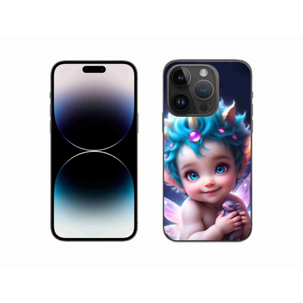 Zselés borítás mmCase iPhone 14 Pro készülékhez - baba pillangószárnyakkal