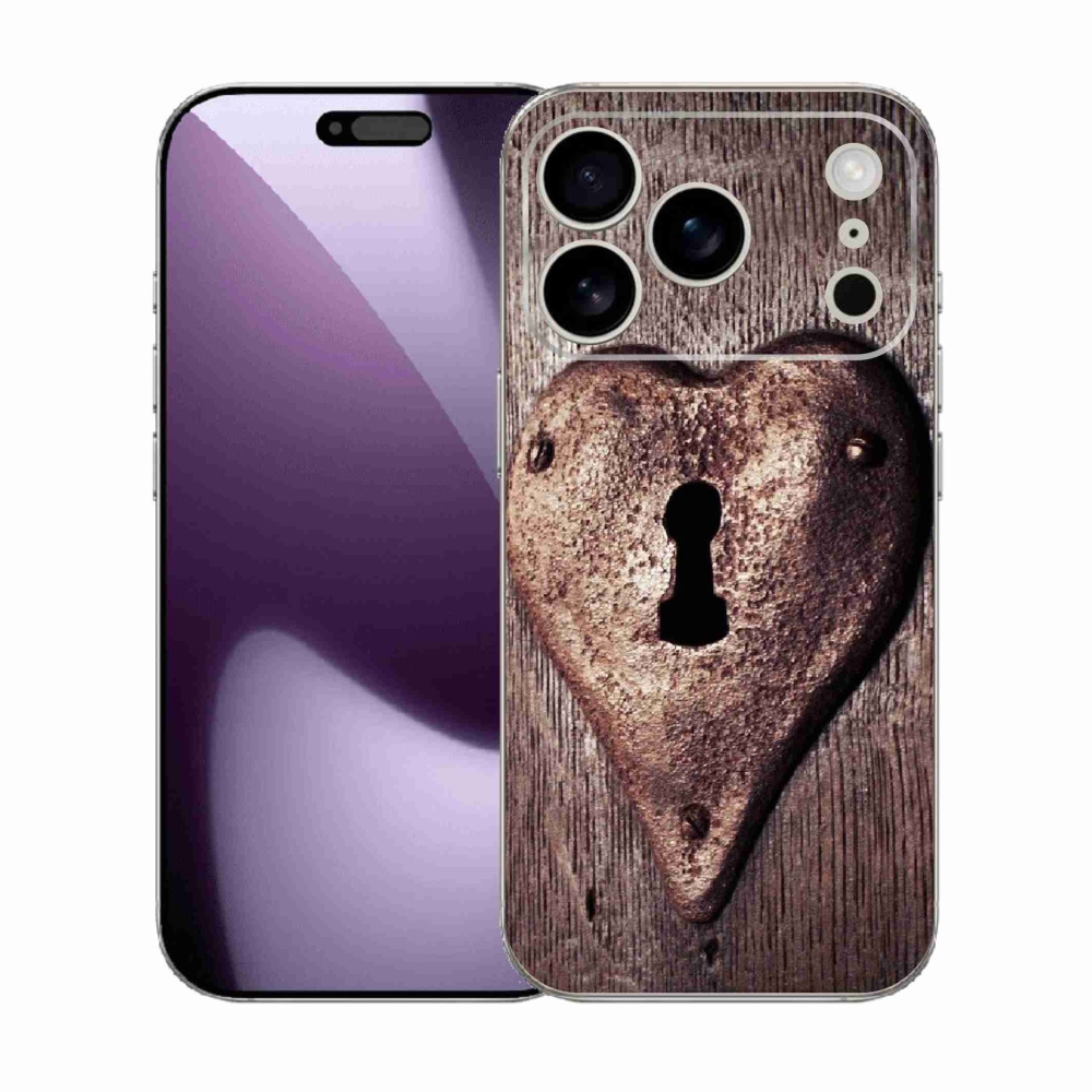 Zselés borítás mmCase iPhone 17 Pro készülékhez - szív alakú zár
