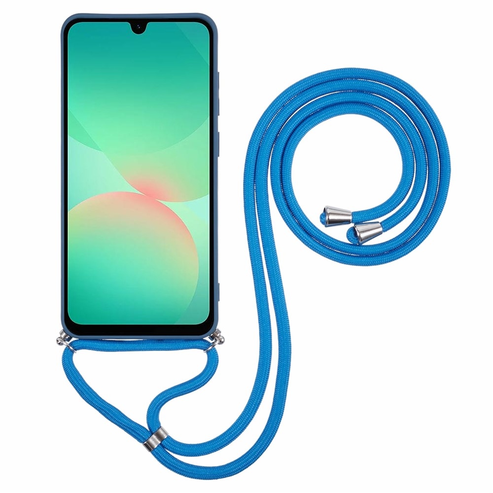 Bélelt zselés tok húzózsinórral Samsung Galaxy A17 5G - kék