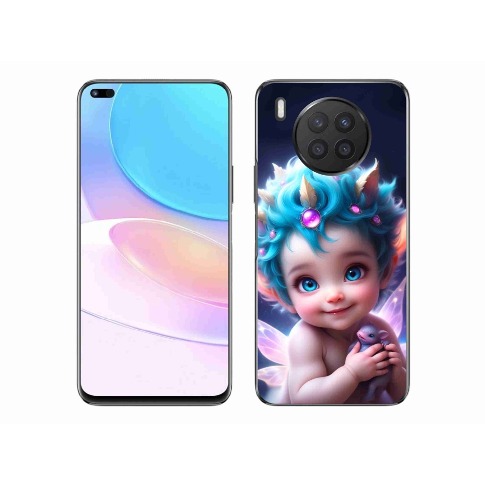 Gél borítás mmCase a Huawei Nova 8i - baba pillangószárnyakkal