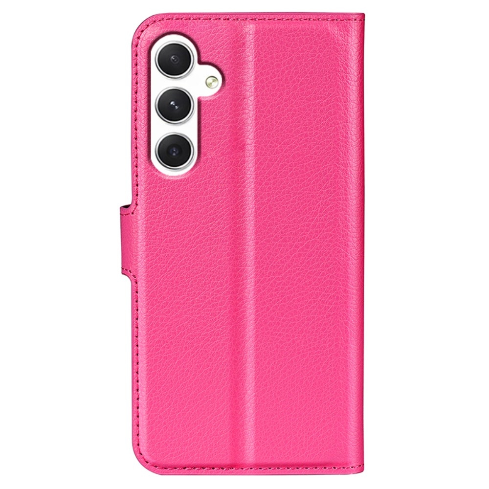 Litchi könyv tok Samsung Galaxy S24-hez - rózsaszínű