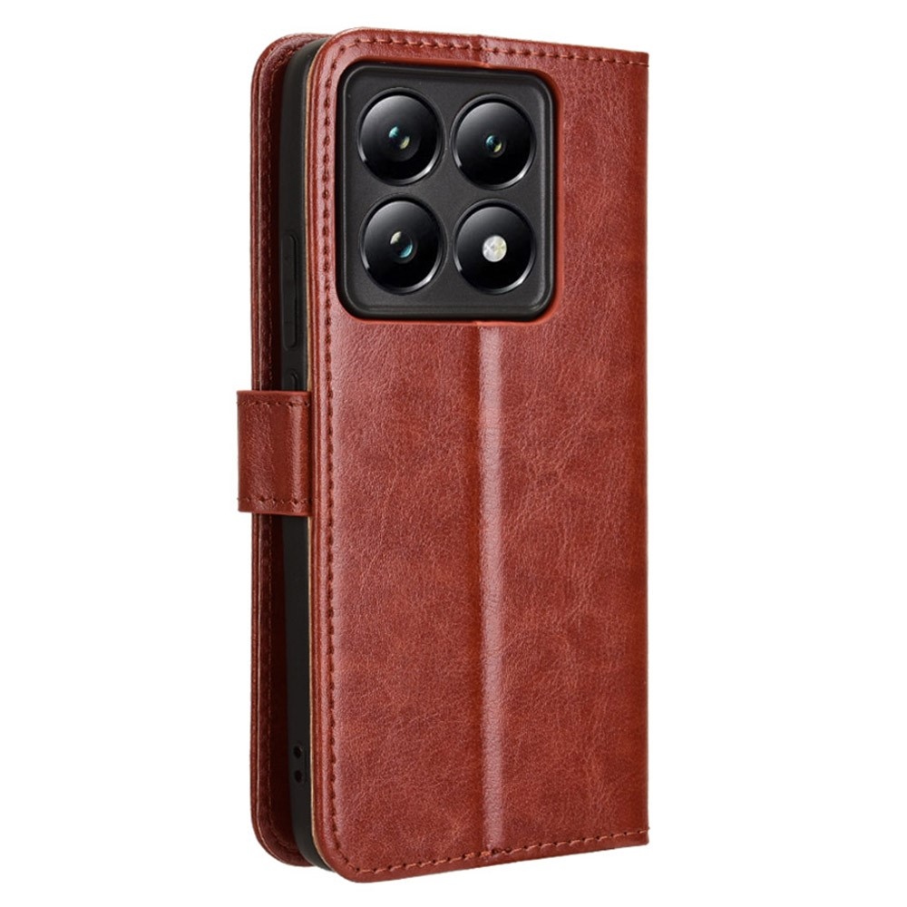 Őrült könyv tok Xiaomi 14T-hez - barna