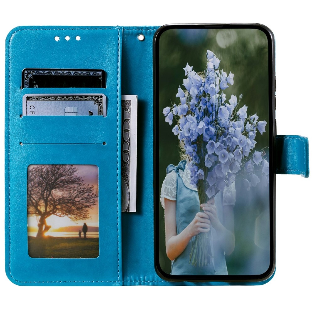 Mandala könyv tok a Xiaomi Redmi Note 14 5G-hez - kék