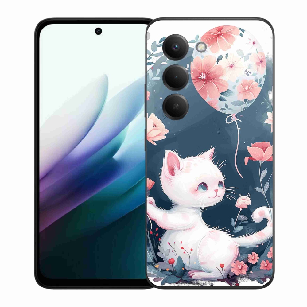Gél borítás mmCase a Xiaomi Redmi 15 4G/5G (171mm) - cica lufival