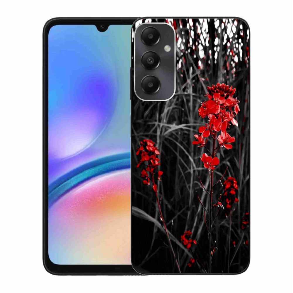Gél védőhuzat mmCase Samsung Galaxy A05s - piros növényhez