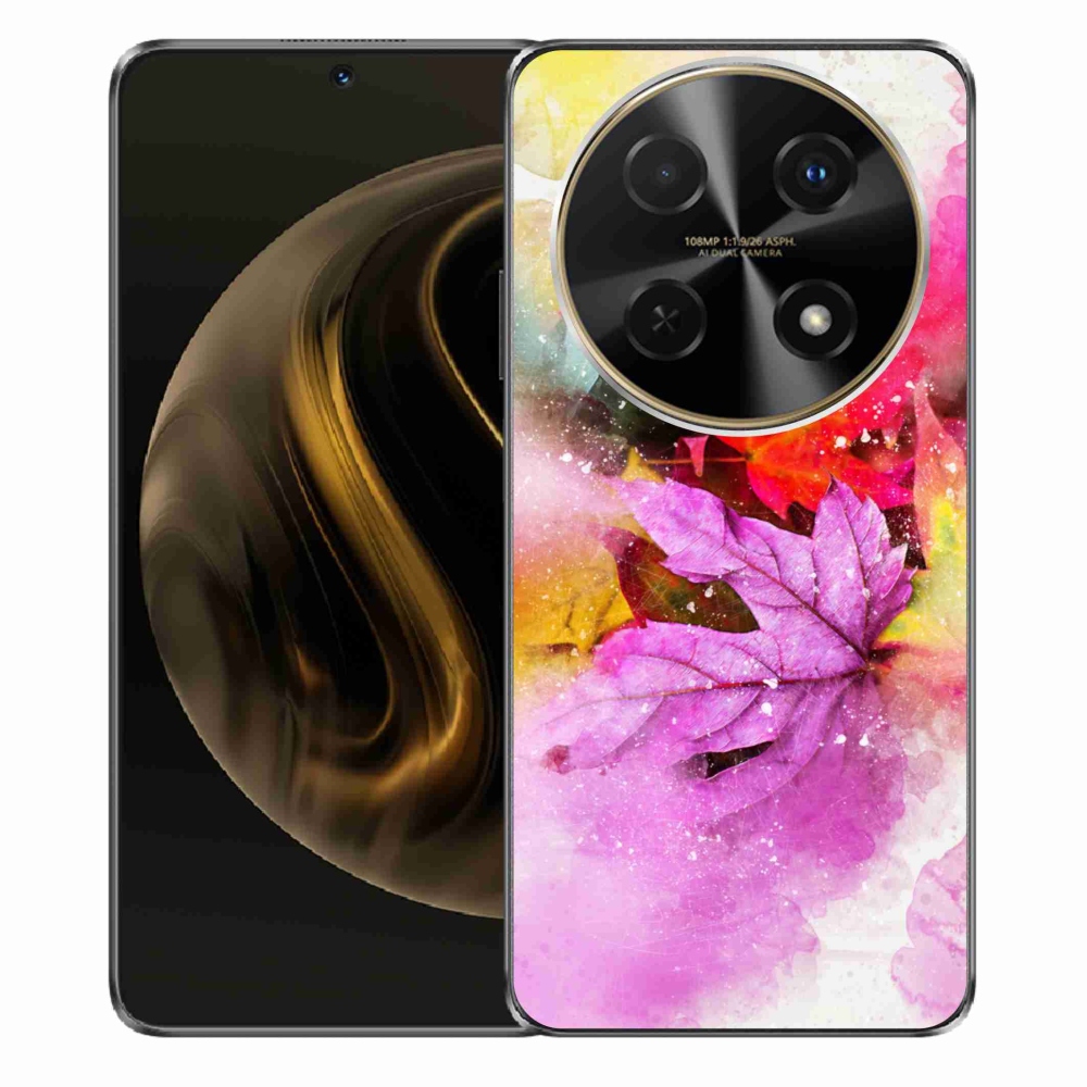 Gél borító mmCase a Huawei Nova 12i készülékhez - színes levelek