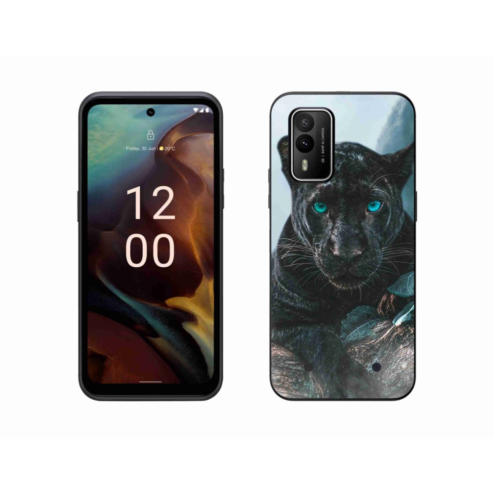 Zselés borítás mmCase a Nokia XR21 készülékhez - fekete párduc