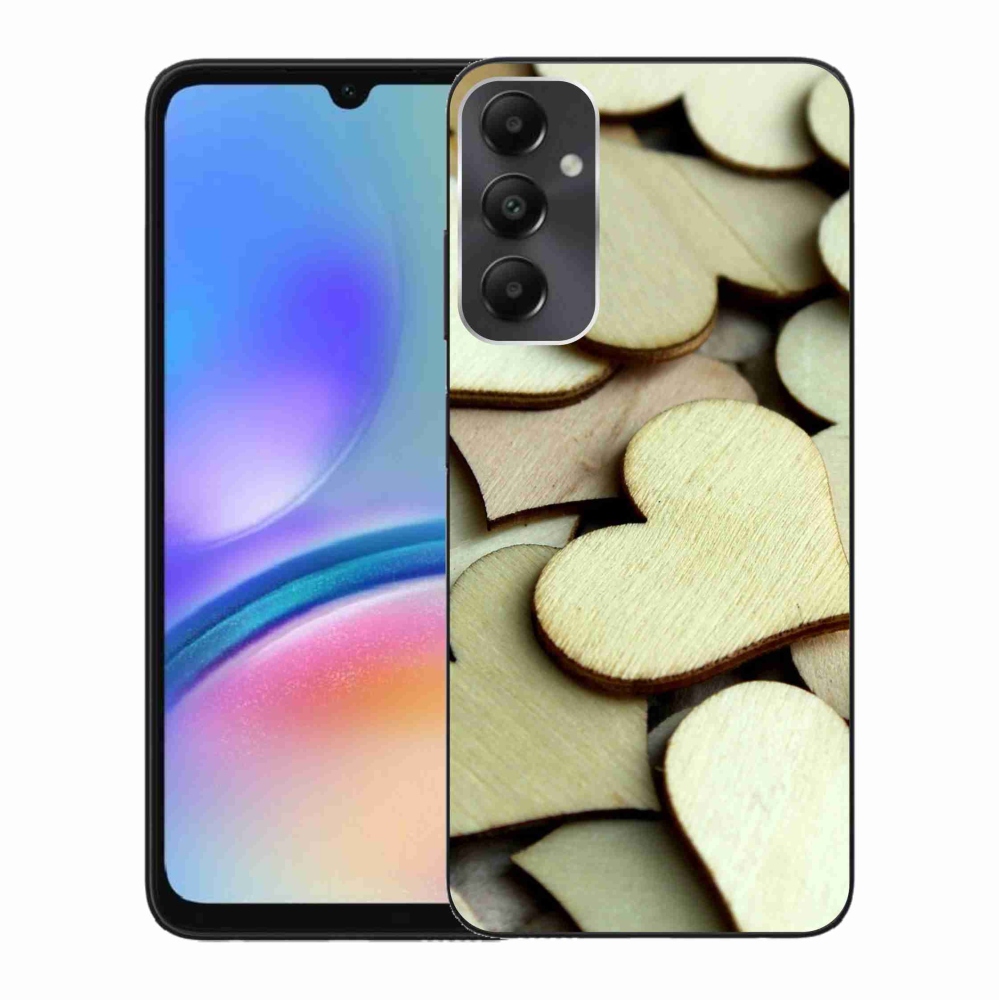 Gél borítás mmCase Samsung Galaxy A05s készülékhez - fából készült szívek