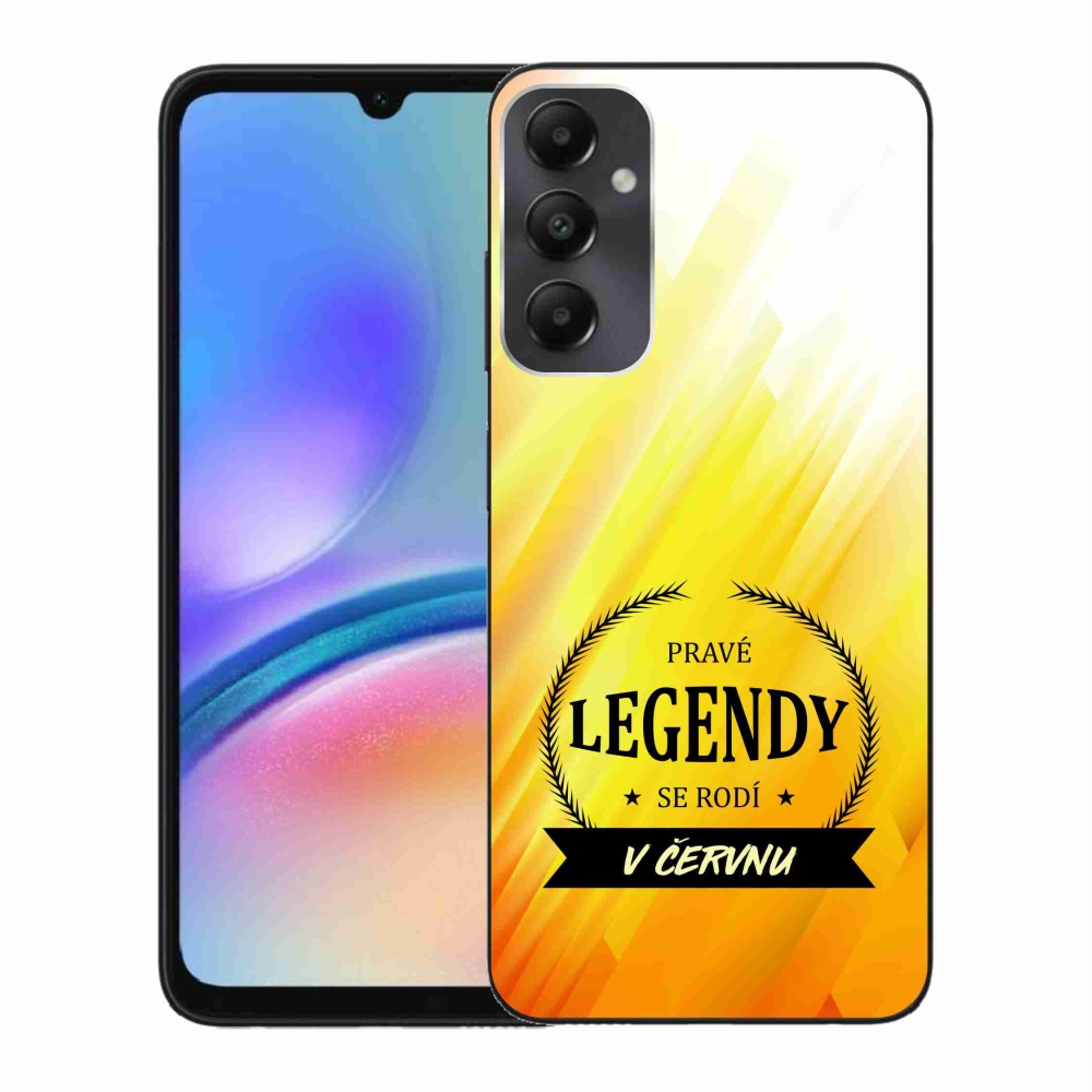 Gél borító mmCase Samsung Galaxy A05s - Június legendái sárga háttérrel