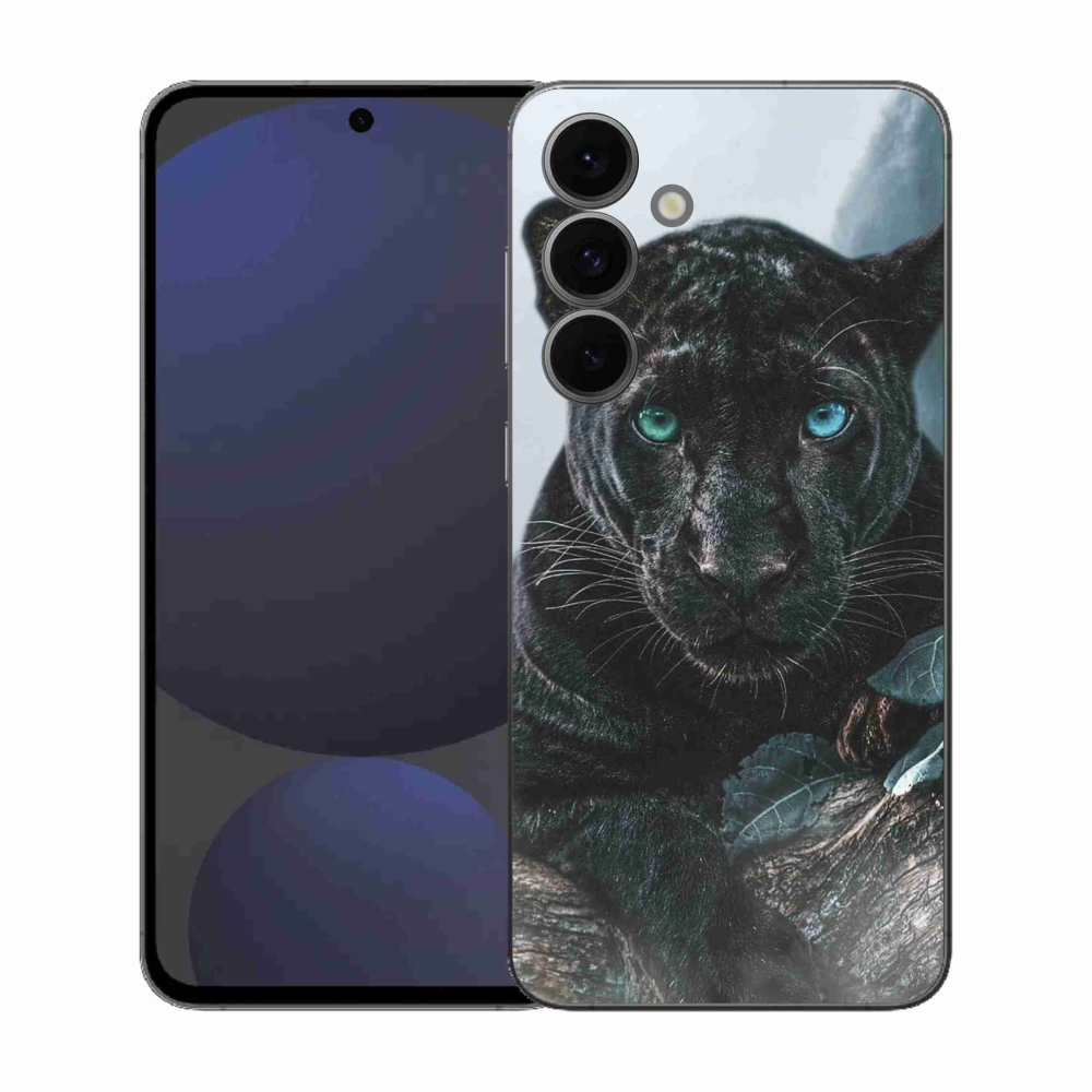Zselés borítás mmCase Samsung Galaxy S25 FE készülékhez - fekete párduc