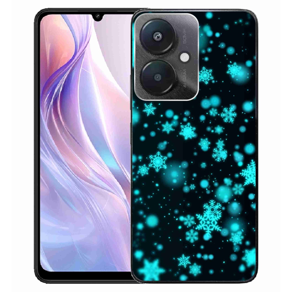 Gél borítás mmCase a Xiaomi Redmi 13C 5G-hez - hópelyhek 1