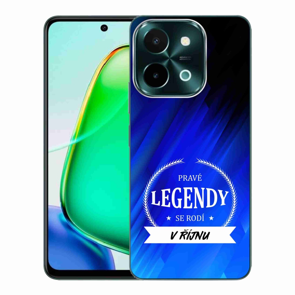 Gel Cover mmCase a Vivo Y28-on - Októberi legendák kék háttérrel