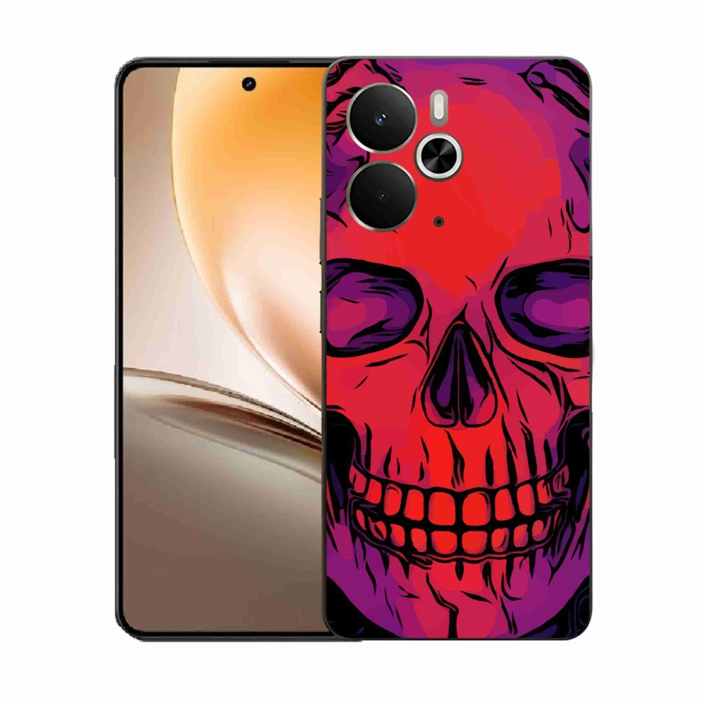 Zselés borítás mmCase a Realme 14 5G készülékhez - koponya