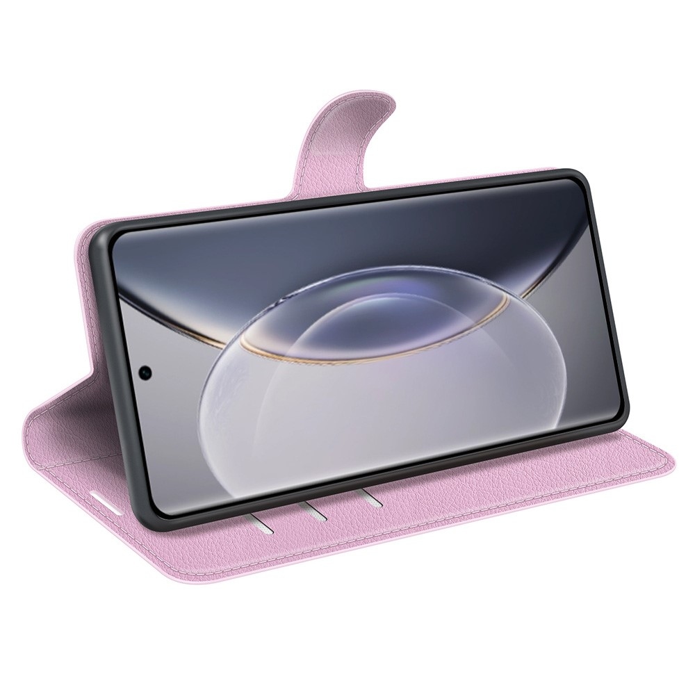 Litchi könyv tok a Vivo X90 Pro-hoz - rózsaszínű