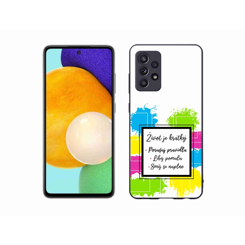 Gél borítás mmCase Samsung Galaxy A52s 5G - idézem 5 fehér háttér
