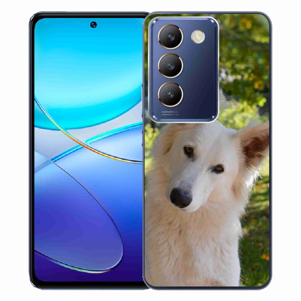 Gél borítás mmCase Vivo V40 SE 4G/5G - fehér Svájci pásztor 1