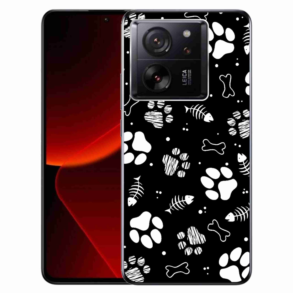 Gél borítás mmCase a Xiaomi 13T/13T Pro készülékhez - kutyamancsok