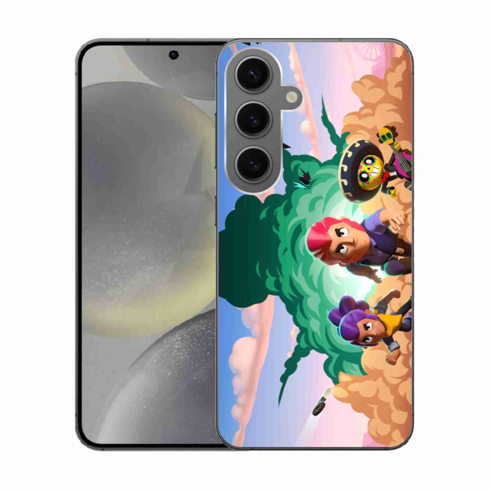 Gél borítás mmCase Samsung Galaxy S24 készülékhez - verekedős csillagok