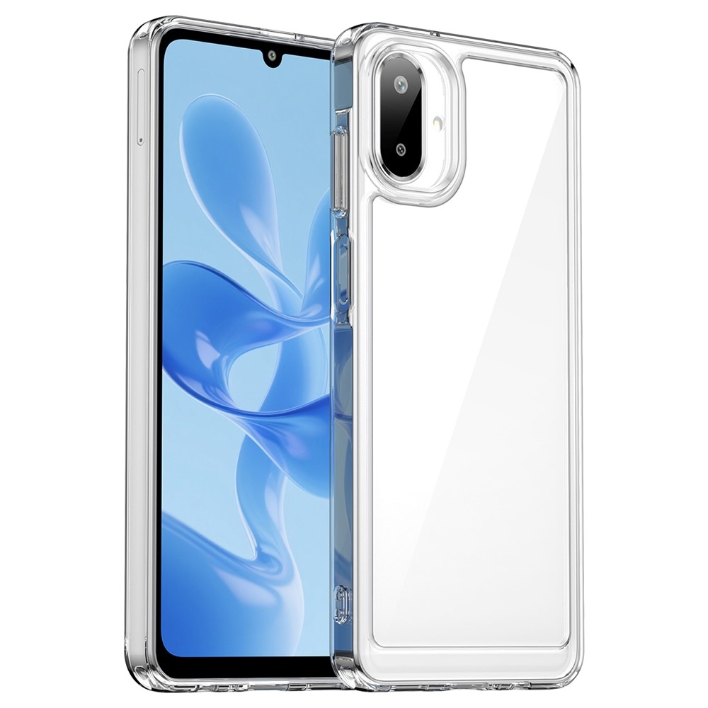 Gél tok kemény hátlappal a Samsung Galaxy A07 4G készülékre - átlátszó