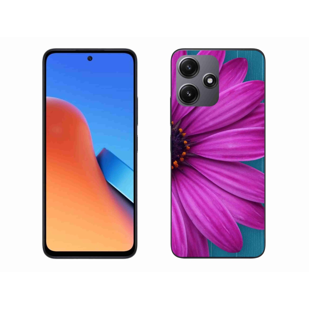 Gél tok mmCase a Xiaomi Redmi 12 5G-hez - lila margaréta