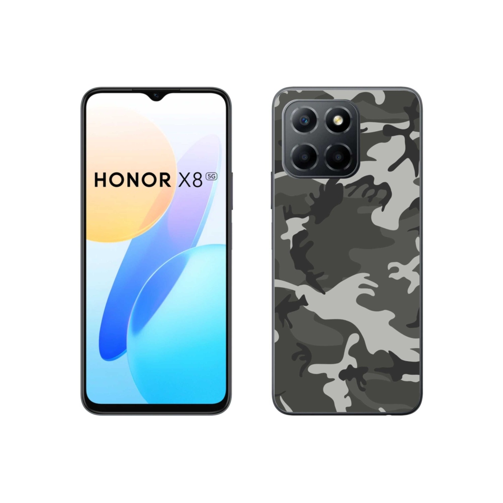 Zselés borítás mmCase a Honor X8 5G/70 Lite 5G számára - álcázó mintás