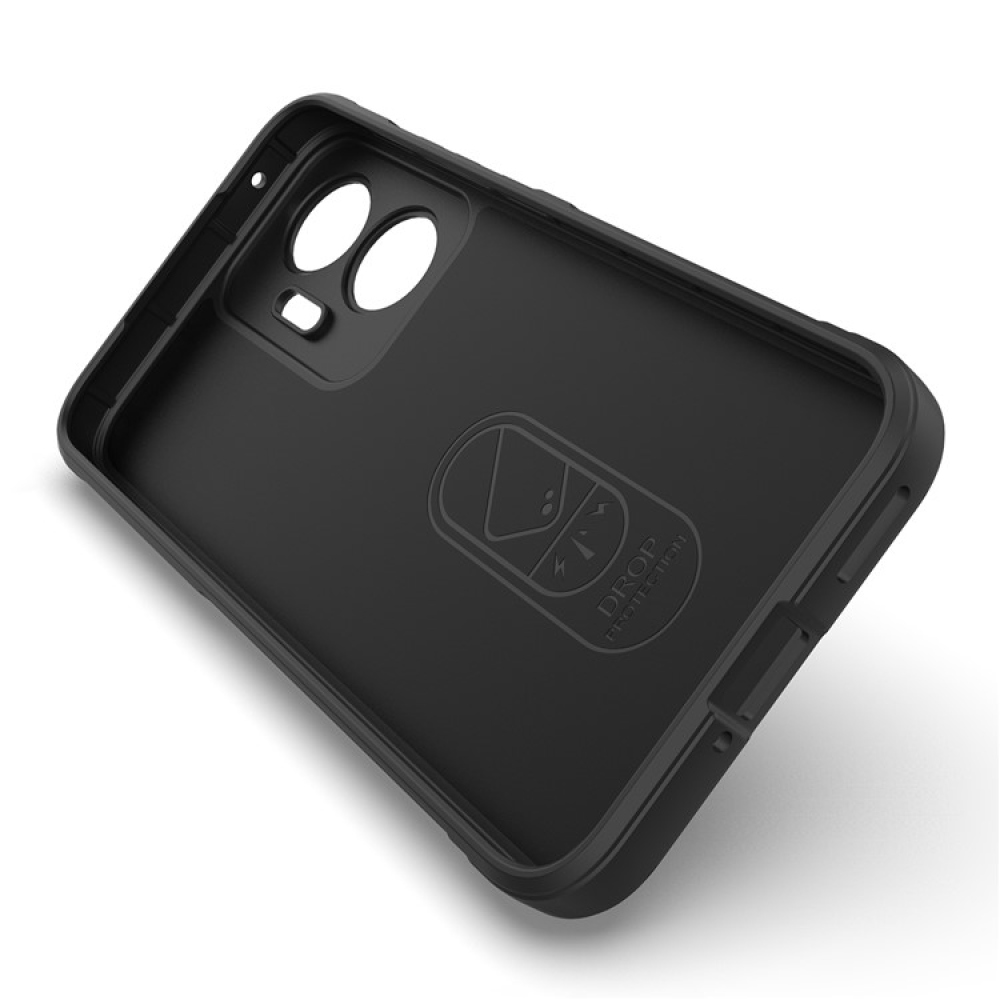 Rugg tartós zselés tok Xiaomi Poco F7 5G - fekete