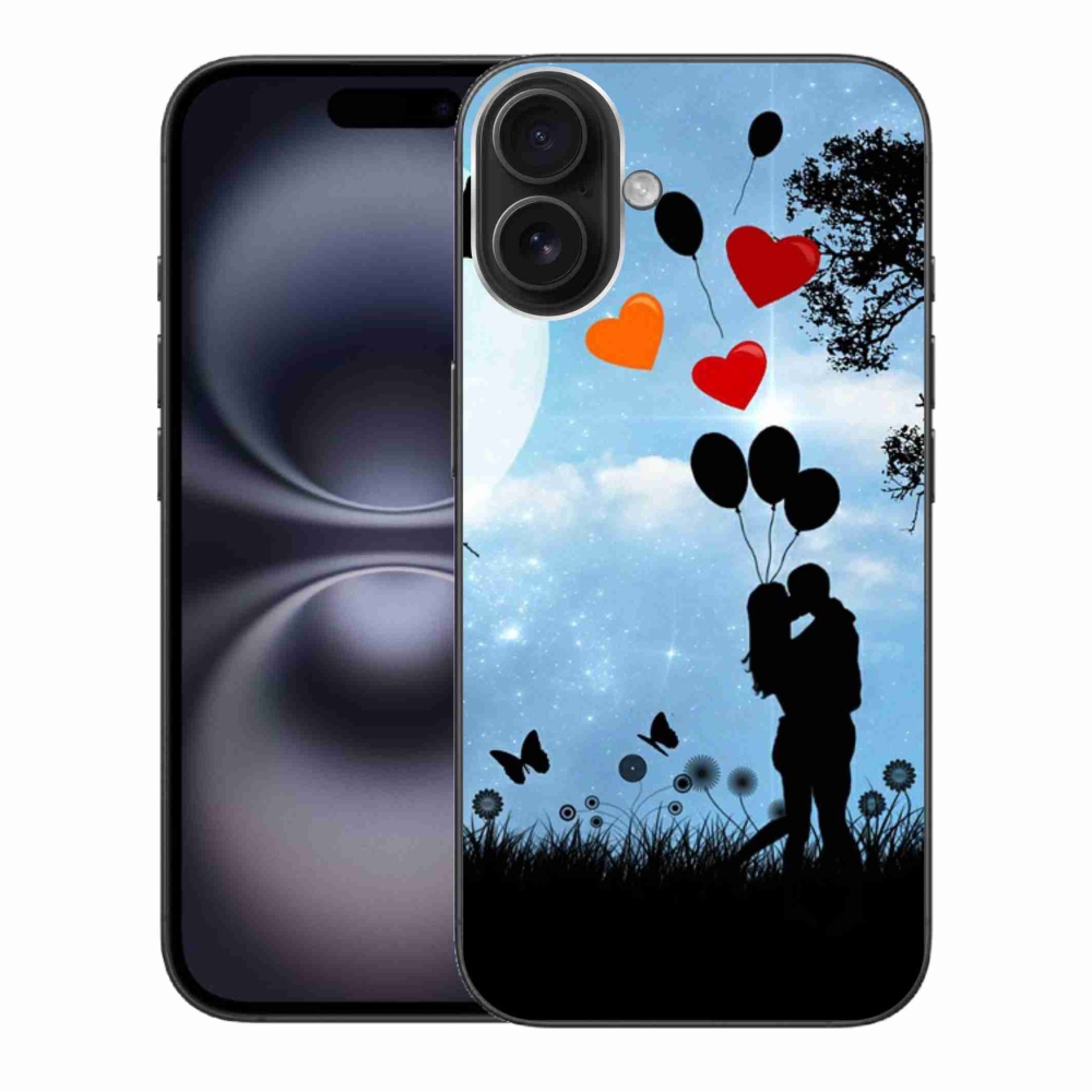 Gél tok mmCase iPhone 16 Plus készülékhez - szerelmespár