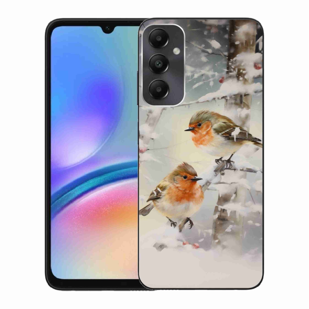 Gél borítás mmCase Samsung Galaxy A05s készülékhez - madarak télen