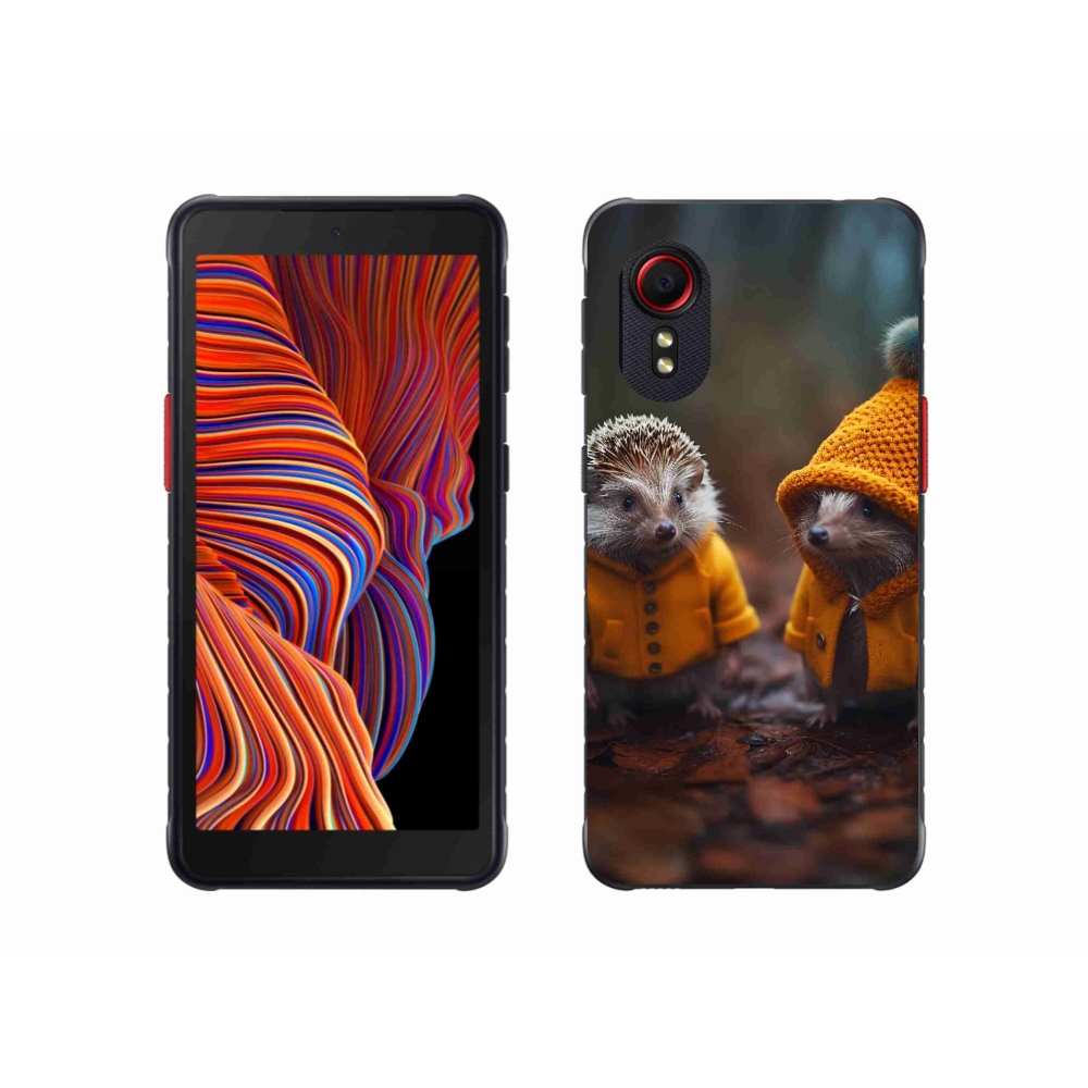 Gél borítás mmCase Samsung Galaxy Xcover 5 készülékhez - sündisznók