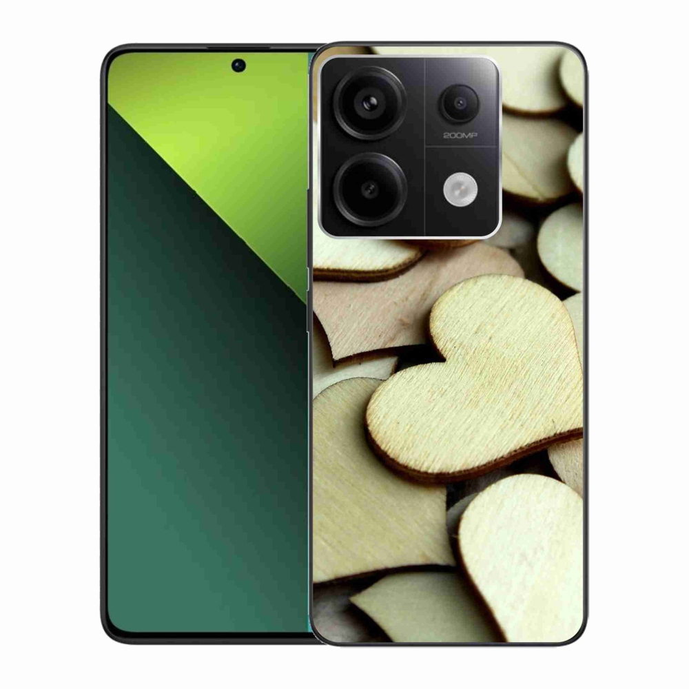 Gél borítás mmCase a Xiaomi Redmi Note 13 Pro 5G/Poco X6 5G számára - fából készült szívek
