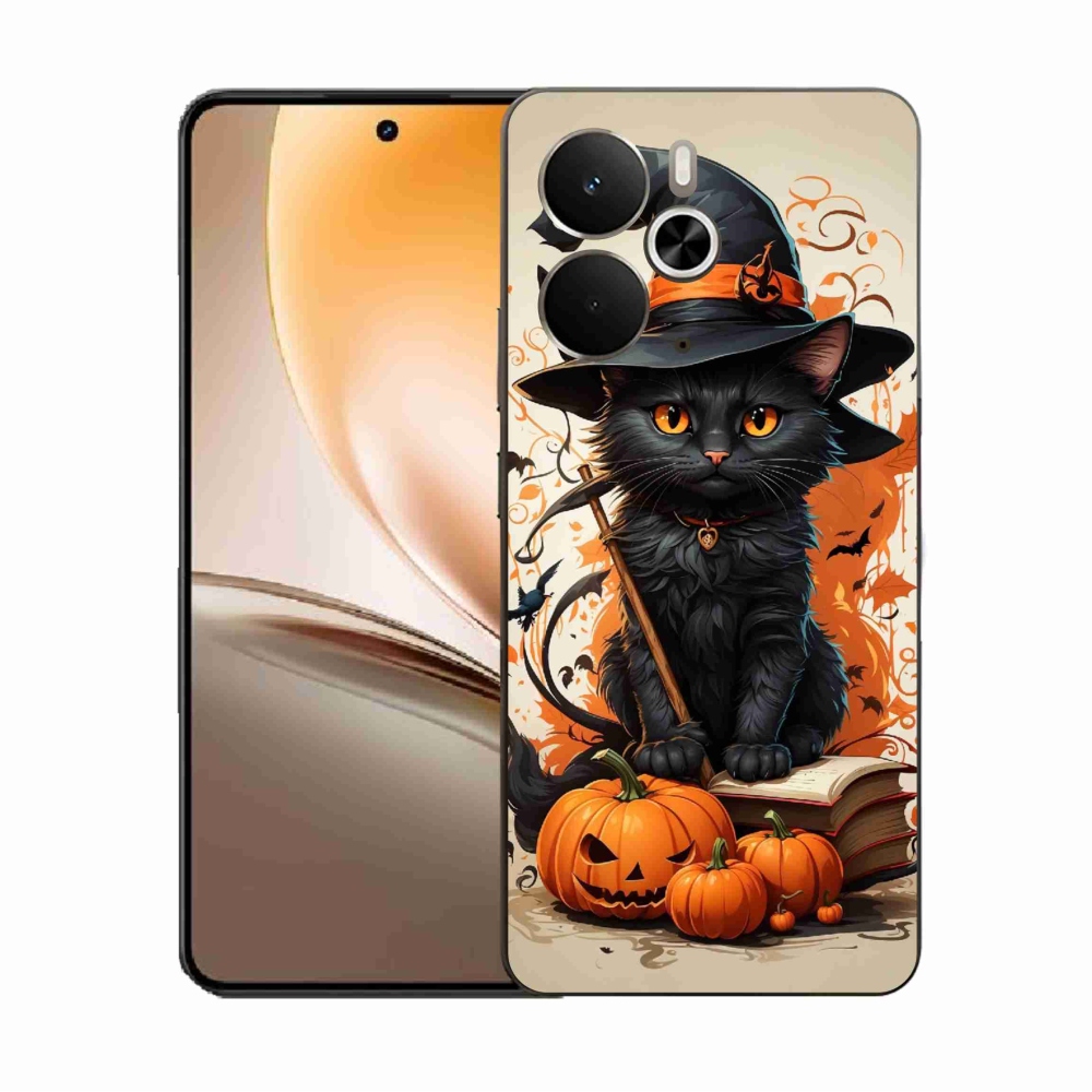 Gél borító mmCase a Realme 14 5G készülékhez - cat wizard