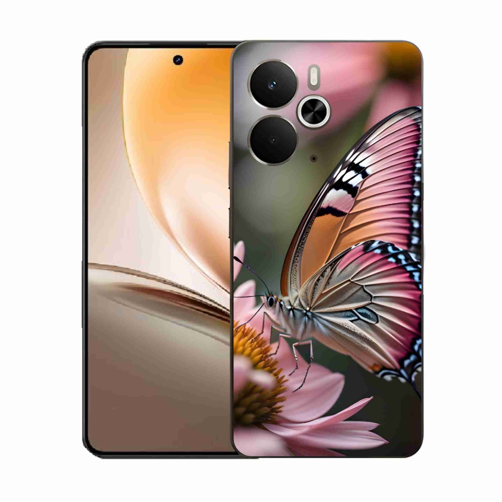 Gél borító mmCase a Realme 14 5G készülékhez - színes pillangó