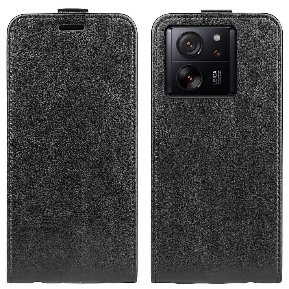 Függőleges flip tok Xiaomi 13T/13T Pro készülékhez - fekete
