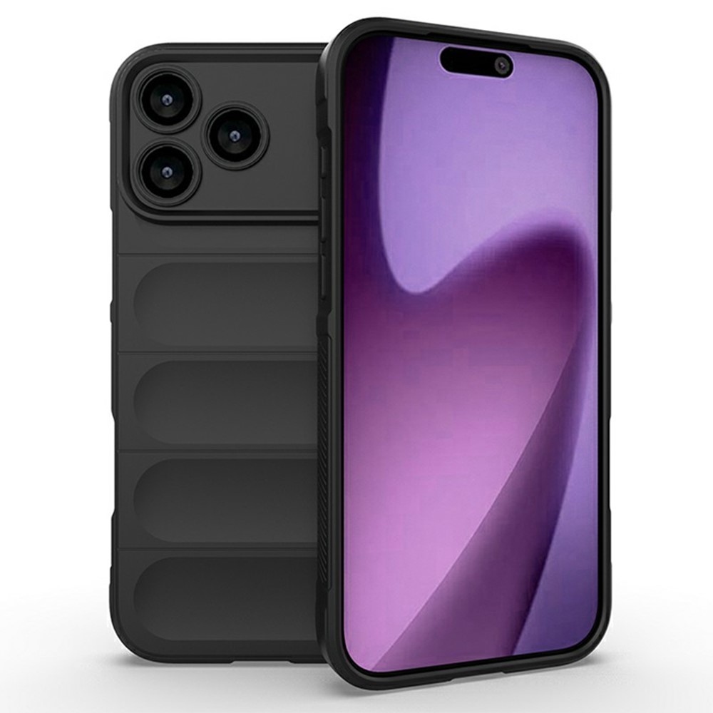 Rugg tartós zselés tok iPhone 17 Pro Max készülékhez - fekete