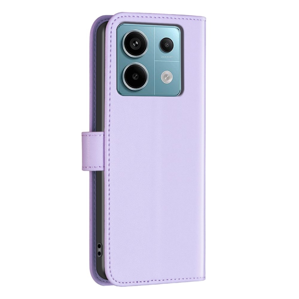 BNF könyv tok Xiaomi Redmi Note 13 Pro 4G/Poco M6 Pro - világos lila