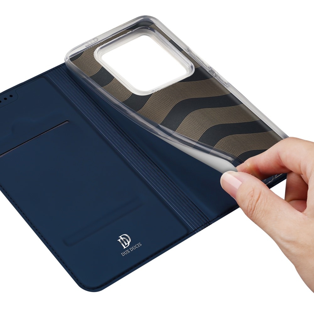 DUX könyvtáska Xiaomi 14 Pro-hoz - sötétkék