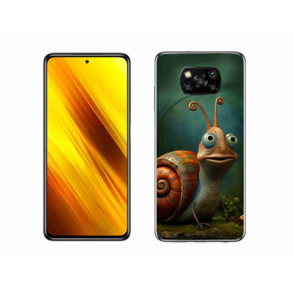 Gél borítás mmCase a Xiaomi Poco X3 Pro készülékhez - csiga