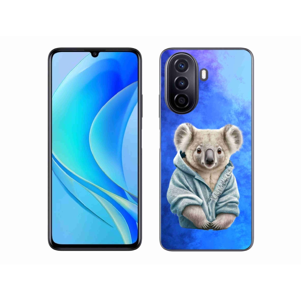 Gél borítás mmCase a Huawei Nova Y70 készülékhez - koala pulóverben